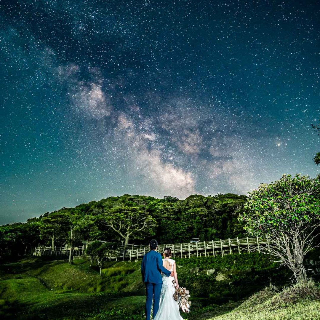 フォトギャラリー天の川 星空前撮り Wasao Photography 京都前撮り 結婚式撮影 星空フォトウェデイング